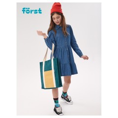 Сумка-шоппер F?rst "Grass" 40*35*8см, 1 отделение, 1 карман, вельветовая на кнопке Сумка-шоппер F?rst "Grass" 40*35*8см, 1 отделение, 1 карман, вельветовая на кнопке - фото 5