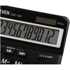 Калькулятор настольный Eleven CDC-120-BK, 12 разрядов, двойное питание, 155*206*38мм, черный Калькулятор настольный Eleven CDC-120-BK, 12 разрядов, двойное питание, 155*206*38мм, черный - фото 4