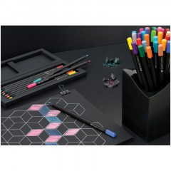 Карандаши цветные Faber-Castell "Black Edition", 24цв., трехгран., черное дерево, заточен., картон. Карандаши цветные Faber-Castell "Black Edition", 24цв., трехгран., черное дерево, заточен., картон. - фото 5