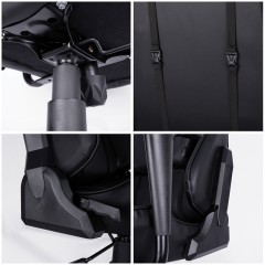 Кресло игровое Helmi HL-G09 "Control", экокожа черная, 2 подушки Кресло игровое Helmi HL-G09 "Control", экокожа черная, 2 подушки - фото 7