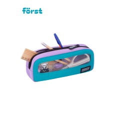 Пенал мягкий с прозрачным окошком, 1 отделение, 205*80*50 F?rst "Cool girl", текстиль с ПВХ - фото 5