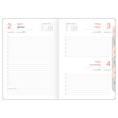 Ежедневник датированный 2026г., А5, 176л., твердый переплет, BG "Vesper Index. Dark red", тёмно-красный, блок с индексной вырубкой - фото 7