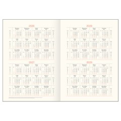 Ежедневник датированный 2026г., А5, 176л., твердый переплет, кожзам, BG "Dallas. Dark red", тёмно-красный, фольгированный срез - фото 2