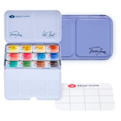 Акварель Белые ночи, художественная, 12цв.*2,5мл, кюветы, металл - фото 2