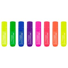 Набор текстовыделителей Faber-Castell "46 Superfluorescent" 7 флуоресцентных цв., 8шт., 1-5мм, картон. уп. - фото 2