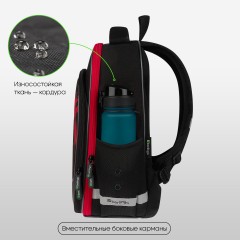 Ранец Berlingo Expert Plus "Fast Track" 38*29*15см, 2 отделения, 2 кармана, анатомическая спинка Ранец Berlingo Expert Plus "Fast Track" 38*29*15см, 2 отделения, 2 кармана, анатомическая спинка - фото 2