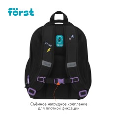 Ранец F?rst F-Base "Fancy" 36*29*17см, 3 отделения, 2 кармана, анатомическая спинка - фото 3