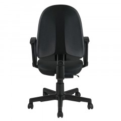 Кресло оператора Helmi HL-M30 "Престиж", кожзам черный Кресло оператора Helmi HL-M30 "Престиж", кожзам черный - фото 4