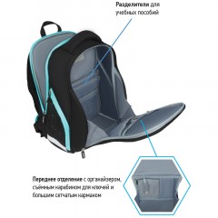 Ранец Berlingo Nova "Sea monster" 37*28*18см, 2 отделения, 2 кармана, анатомическая спинка Ранец Berlingo Nova "Sea monster" 37*28*18см, 2 отделения, 2 кармана, анатомическая спинка - фото 8