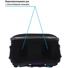 Ранец Berlingo Expert "Sea magic" 37*28*16см, 2 отделения, 2 кармана, анатомическая спинка Ранец Berlingo Expert "Sea magic" 37*28*16см, 2 отделения, 2 кармана, анатомическая спинка - фото 7