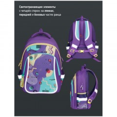 Рюкзак Berlingo Comfort "Fusion" 38*27*18см, 3 отделения, 3 кармана, эргономичная спинка Рюкзак Berlingo Comfort "Fusion" 38*27*18см, 3 отделения, 3 кармана, эргономичная спинка - фото 8