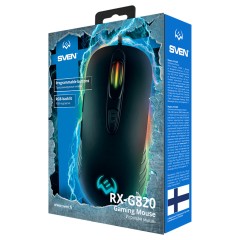 Мышь Sven RX-G820, USB, подсветка, черный, 6btn+Roll Мышь Sven RX-G820, USB, подсветка, черный, 6btn+Roll - фото 5