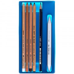 Набор художественных изделий Faber-Castell " Goldfaber Classic Sketch", 6 предметов, картон. упаковка Набор художественных изделий Faber-Castell " Goldfaber Classic Sketch", 6 предметов, картон. упаковка - фото 2