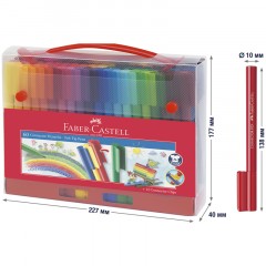 Фломастеры Faber-Castell "Connector", 60цв., смываемые, соединяемые колпачки, пластик. уп., европодвес Фломастеры Faber-Castell "Connector", 60цв., смываемые, соединяемые колпачки, пластик. уп., европодвес - фото 4