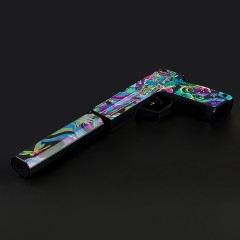 Пистолет деревянный ТРИ СОВЫ USP-S, серия легендарный, "Хамелеон", подложка ХДФ с европодвесом, термоусадка Пистолет деревянный ТРИ СОВЫ USP-S, серия легендарный, "Хамелеон", подложка ХДФ с европодвесом, термоусадка - фото 6
