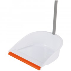 Совок для мусора OfficeClean Professional со щеткой-сметкой, метал. ручка 71,5см, пластик, рез. кромка, бело-оранжевый Совок для мусора OfficeClean Professional со щеткой-сметкой, метал. ручка 71,5см, пластик, рез. кромка, бело-оранжевый - фото 5