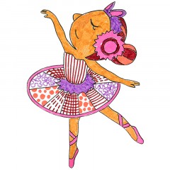 Набор для рисования Faber-Castell "Connector Ballerina" 33 фломастера+10 клипс+2 карты для раскрашивания Набор для рисования Faber-Castell "Connector Ballerina" 33 фломастера+10 клипс+2 карты для раскрашивания - фото 5