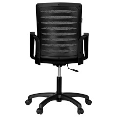 Кресло оператора Helmi HL-M16 "Webstar", спинка ткань-сетка черная/сиденье ткань черная Кресло оператора Helmi HL-M16 "Webstar", спинка ткань-сетка черная/сиденье ткань черная - фото 4