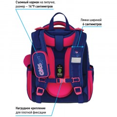 Ранец Berlingo Expert "Scary cat" 37*28*16см, 2 отделения, 2 кармана, анатомическая спинка - фото 5