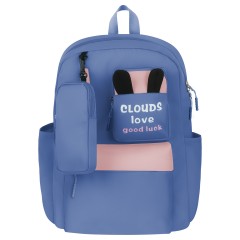 Рюкзак MESHU "Cloud blue", 43*30*13см, 1 отделение, 5 карманов, уплотненная спинка, в комплекте пенал 20*6см Рюкзак MESHU "Cloud blue", 43*30*13см, 1 отделение, 5 карманов, уплотненная спинка, в комплекте пенал 20*6см - фото 2