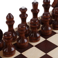 Шахматы ТРИ СОВЫ обиходные, деревянные с деревянной доской 29*29см Шахматы ТРИ СОВЫ обиходные, деревянные с деревянной доской 29*29см - фото 8