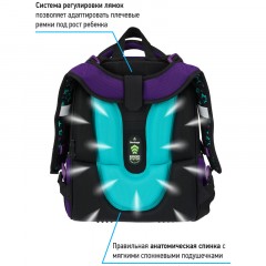 Ранец Berlingo Expert "Pegas" 37*28*16см, 2 отделения, 2 кармана, анатомическая спинка - фото 4