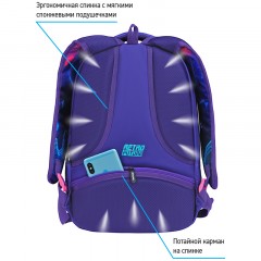 Рюкзак Berlingo inStyle "Retro Future" 41*27*20см, 3 отделения, 1 карман, эргономичная спинка Рюкзак Berlingo inStyle "Retro Future" 41*27*20см, 3 отделения, 1 карман, эргономичная спинка - фото 4