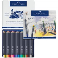 Карандаши цветные Faber-Castell "Goldfaber", 24цв., круглые, заточен., метал. коробка Карандаши цветные Faber-Castell "Goldfaber", 24цв., круглые, заточен., метал. коробка - фото 3