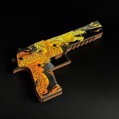 Пистолет деревянный ТРИ СОВЫ Desert Eagle, "Якудза", подложка ХДФ с европодвесом, термоусадка Пистолет деревянный ТРИ СОВЫ Desert Eagle, "Якудза", подложка ХДФ с европодвесом, термоусадка - фото 6