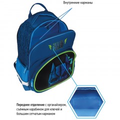 Рюкзак Berlingo Kids "Super hero" 36*27*12см, 1 отделение, 2 кармана, эргономичная спинка, LED кант - фото 8