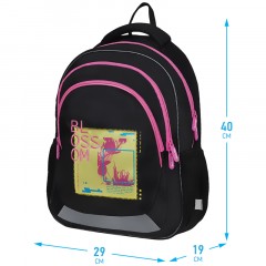 Рюкзак Berlingo Bliss "Blossom" 40*29*19см, 3 отделения, 2 кармана, анатомическая ЭВА спинка Рюкзак Berlingo Bliss "Blossom" 40*29*19см, 3 отделения, 2 кармана, анатомическая ЭВА спинка - фото 2
