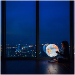 Глобус физико-политический Globen, 25см, с подсветкой от батареек на круглой подставке Глобус физико-политический Globen, 25см, с подсветкой от батареек на круглой подставке - фото 9