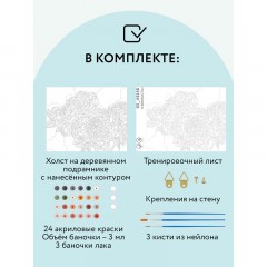 Картина по номерам на холсте ТРИ СОВЫ "Нежность", 40*50, с акриловыми красками и кистями Картина по номерам на холсте ТРИ СОВЫ "Нежность", 40*50, с акриловыми красками и кистями - фото 2