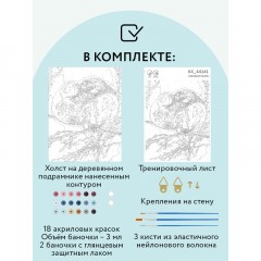 Картина по номерам на холсте ТРИ СОВЫ "Милая пара", 30*40, с акриловыми красками и кистями Картина по номерам на холсте ТРИ СОВЫ "Милая пара", 30*40, с акриловыми красками и кистями - фото 2