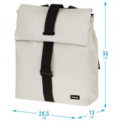 Рюкзак Berlingo Trends "Eco white" 36*28,5*13см, 1 отделение, тайвек - фото 2