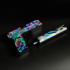 Пистолет деревянный ТРИ СОВЫ USP-S, серия легендарный, "Хамелеон", подложка ХДФ с европодвесом, термоусадка Пистолет деревянный ТРИ СОВЫ USP-S, серия легендарный, "Хамелеон", подложка ХДФ с европодвесом, термоусадка - фото 4
