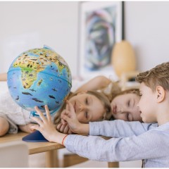 Глобус зоогеографический Globen, 25см, на круглой подставке Глобус зоогеографический Globen, 25см, на круглой подставке - фото 3