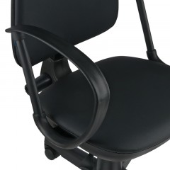 Кресло оператора Helmi HL-M30 "Престиж", кожзам черный Кресло оператора Helmi HL-M30 "Престиж", кожзам черный - фото 6