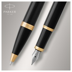 Набор Parker "IM Black GT": ручка шариковая, 1,0мм и ручка перьевая, 1,0мм, подарочная упаковка Набор Parker "IM Black GT": ручка шариковая, 1,0мм и ручка перьевая, 1,0мм, подарочная упаковка - фото 2