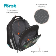 Ранец F?rst F-Light "Football team" 36*27*15см, 2 отделения, 2 кармана, анатомическая спинка Ранец F?rst F-Light "Football team" 36*27*15см, 2 отделения, 2 кармана, анатомическая спинка - фото 6
