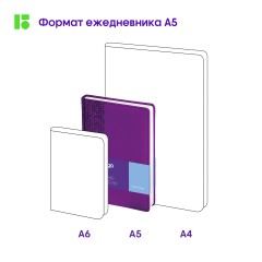 Ежедневник недатированный, А5, 160л., кожзам, Berlingo "Vivella Prestige", фиолетовый Ежедневник недатированный, А5, 160л., кожзам, Berlingo "Vivella Prestige", фиолетовый - фото 9