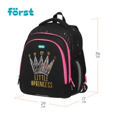 Ранец F?rst F-Base "Lovely" 36*29*17см, 3 отделения, 2 кармана, анатомическая спинка - фото 2