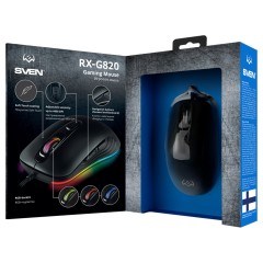 Мышь Sven RX-G820, USB, подсветка, черный, 6btn+Roll Мышь Sven RX-G820, USB, подсветка, черный, 6btn+Roll - фото 6
