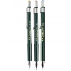 Набор карандашей механических Faber-Castell "TK-Fine 97", HB, 0,35/0,5/0,7мм, пласт. уп., европодвес Набор карандашей механических Faber-Castell "TK-Fine 97", HB, 0,35/0,5/0,7мм, пласт. уп., европодвес - фото 2
