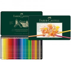 Карандаши цветные художественные Faber-Castell "Polychromos", 36цв., заточен., метал. коробка Карандаши цветные художественные Faber-Castell "Polychromos", 36цв., заточен., метал. коробка - фото 3