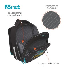 Ранец F?rst F-Light "Cool adventure" 36*27*15см, 2 отделения, 2 кармана, анатомическая спинка Ранец F?rst F-Light "Cool adventure" 36*27*15см, 2 отделения, 2 кармана, анатомическая спинка - фото 6