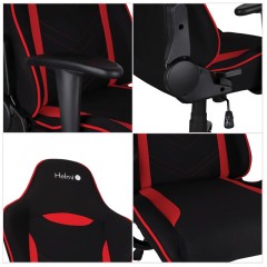 Кресло игровое Helmi HL-G06 "Winner", ткань черная/красная - фото 4