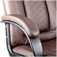 Кресло руководителя Helmi HL-E29 "Brilliance", экокожа коричневая, мягкий подлокотник Кресло руководителя Helmi HL-E29 "Brilliance", экокожа коричневая, мягкий подлокотник - фото 5