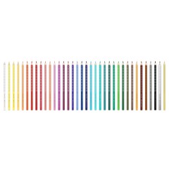 Карандаши цветные Faber-Castell "Grip", 36цв., трехгран., заточен., метал. упак. Карандаши цветные Faber-Castell "Grip", 36цв., трехгран., заточен., метал. упак. - фото 2
