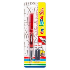 Ручка перьевая CARIOCA "Stilo", иридиевое перо, 2 сменных картриджа, корпус ассорти, Италия, 42303 Ручка перьевая CARIOCA "Stilo", иридиевое перо, 2 сменных картриджа, корпус ассорти, Италия, 42303 - фото 2